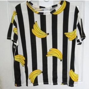 Zara Banana Tee Sz M